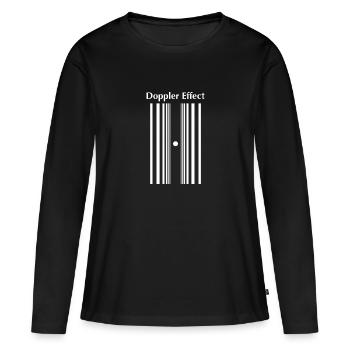 Dopplereffekt - Frauen Premium Bio Langarmshirt - Schwarz - Vorne - Julia (174cm)