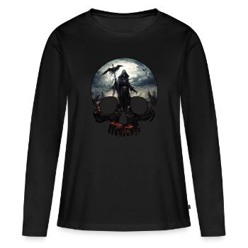 Cursed Death - Women's Premium Organic Long Sleeve Shirt - black - Front - Julia (174cm)