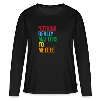 bohemian rhapsodie - T-shirt manches longues Premium bio Femme - noir - Devant - Julia (174cm)