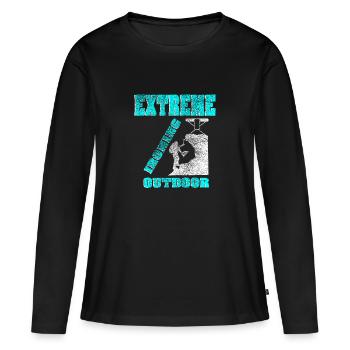 Extreme ironing extreme ironing gift - Women's Premium Organic Long Sleeve Shirt - black - Front - Julia (174cm)