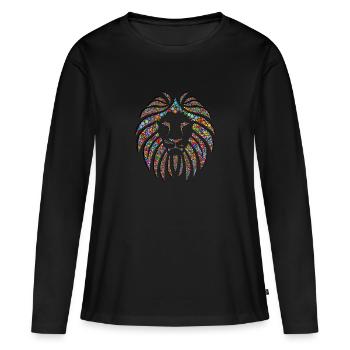 Chats été drôle valise chaton cadeau - T-shirt manches longues Premium bio Femme - noir - Devant - Julia (174cm)