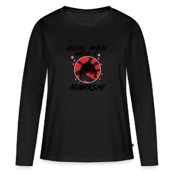 sumo - T-shirt manches longues Premium bio Femme - noir - Devant - Julia (174cm)