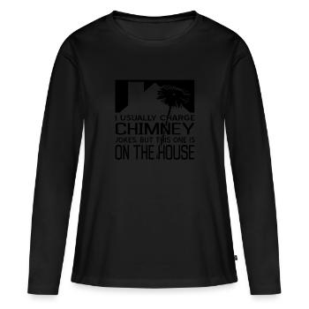 Schornsteinfeger - Frauen Premium Bio Langarmshirt - Schwarz - Vorne - Julia (174cm)