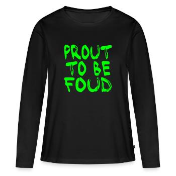 VECTEUR MULTI COULEUR - FIER D'ÊTRE UNE ERREUR - T-shirt manches longues Premium bio Femme - noir - Devant - Julia (174cm)