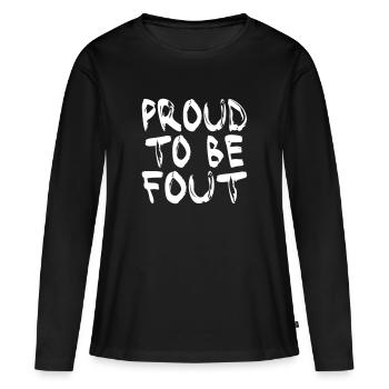 VECTEUR MULTI COULEUR - FIER D'ÊTRE UNE ERREUR - T-shirt manches longues Premium bio Femme - noir - Devant - Julia (174cm)