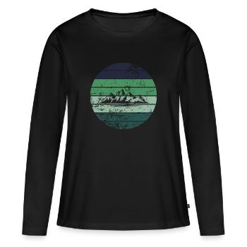 Berg - T-shirt manches longues Premium bio Femme - noir - Devant - Julia (174cm)