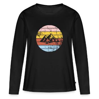 Berg - T-shirt manches longues Premium bio Femme - noir - Devant - Julia (174cm)