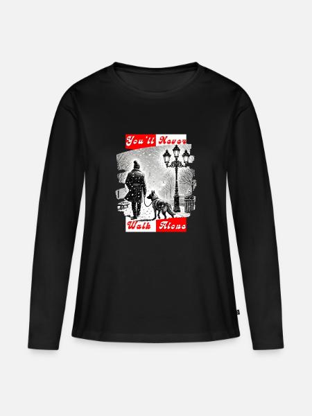You ll Never Walk Alone - Women's Premium Organic Long Sleeve Shirt - black