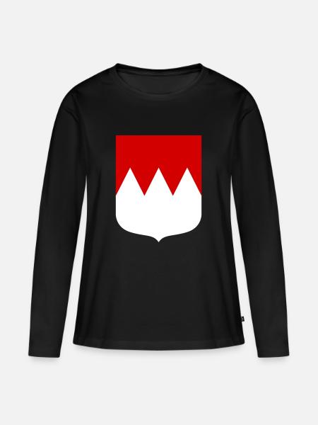 Franken - Frauen Premium Bio Langarmshirt - Schwarz