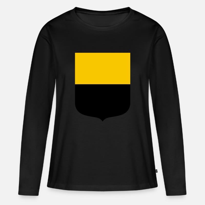 Sachsen-Anhalt - Frauen Premium Bio Langarmshirt - Schwarz