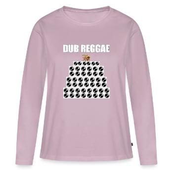 Dub Soundsystem Reggae - Frauen Premium Bio Langarmshirt - Altrosa - Vorne - Julia (174cm)
