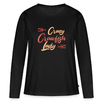Langusten Languste - Frauen Premium Bio Langarmshirt - Schwarz - Vorne - Julia (174cm)