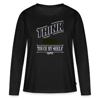 Bibliophile Book Keeper Awesome Book Keeper Chemise - T-shirt manches longues Premium bio Femme - noir - Devant - Julia (174cm)