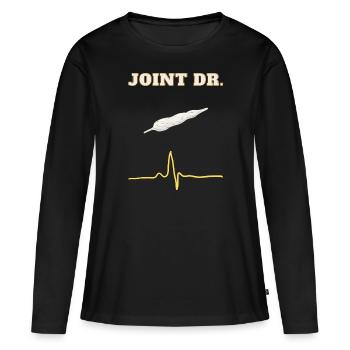Joint Dr. Bags Stoner Humor 420 Sac Stoner Hero - T-shirt manches longues Premium bio Femme - noir - Devant - Julia (174cm)