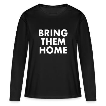 Bring them home - T-shirt manches longues Premium bio Femme - noir - Devant - Julia (174cm)