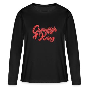Langusten Languste - Frauen Premium Bio Langarmshirt - Schwarz - Vorne - Julia (174cm)