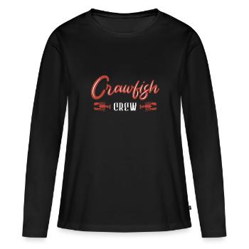 Langusten Languste - Frauen Premium Bio Langarmshirt - Schwarz - Vorne - Julia (174cm)