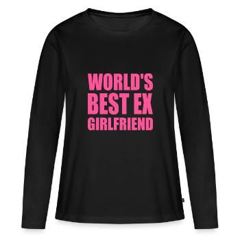 worlds best ex girlfriend - T-shirt manches longues Premium bio Femme - noir - Devant - Julia (174cm)