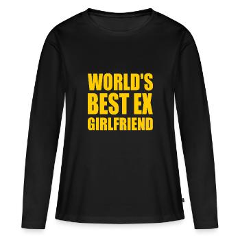 world's best ex girlfriend - T-shirt manches longues Premium bio Femme - noir - Devant - Julia (174cm)