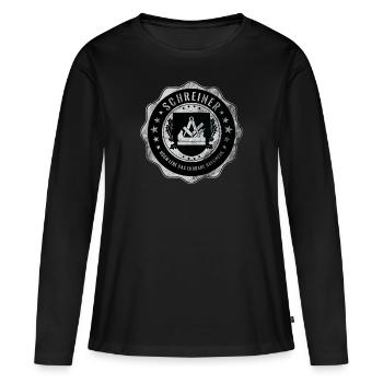 Menuisiers, menuisiers, artisanat, armes de guilde - T-shirt manches longues Premium bio Femme - noir - Devant - Julia (174cm)