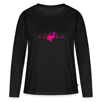 Diver Femme Scuba Diver Scuba Diver - T-shirt manches longues Premium bio Femme - noir - Devant - Julia (174cm)