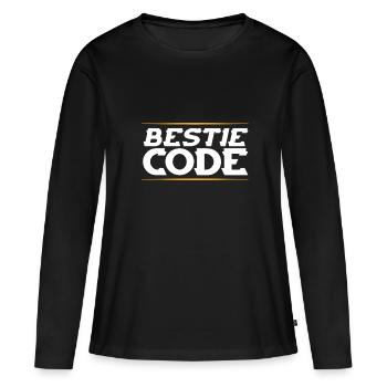 Code de la bête - T-shirt manches longues Premium bio Femme - noir - Devant - Julia (174cm)