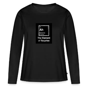 The Element of Surprise - Women's Premium Organic Long Sleeve Shirt - black - Front - Julia (174cm)