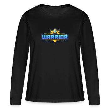 Realm Royale Warrior - T-shirt manches longues Premium bio Femme - noir - Devant - Julia (174cm)
