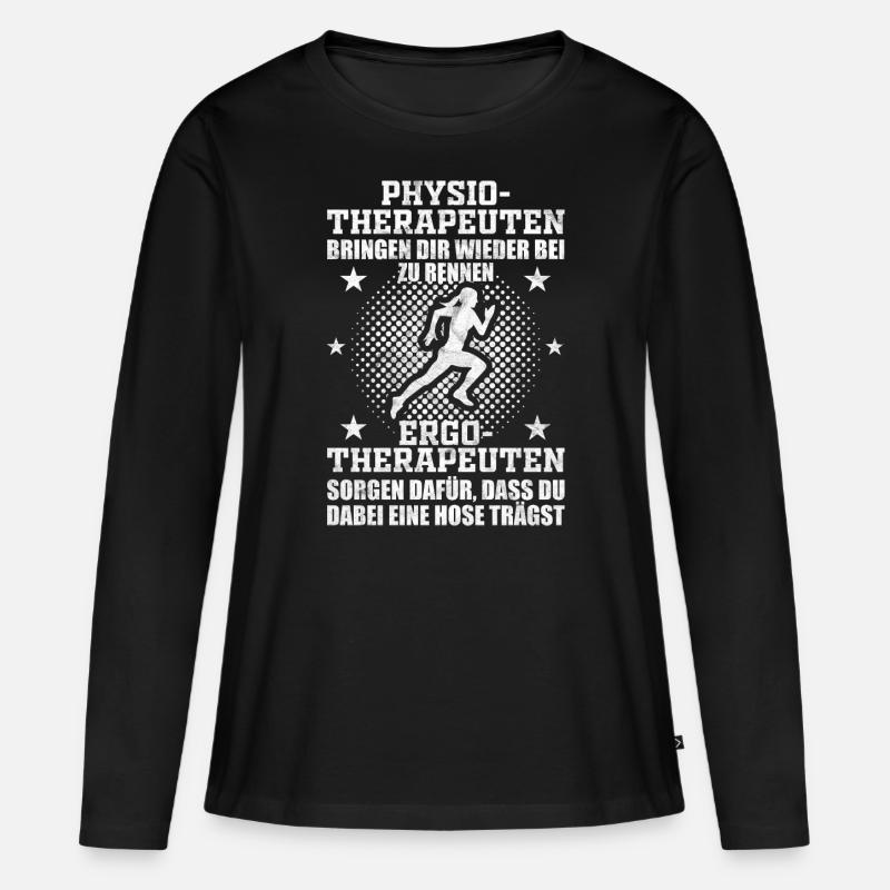 Ergotherapeut Beruf & Arbeit Geschenkidee - Frauen Premium Bio Langarmshirt - Schwarz
