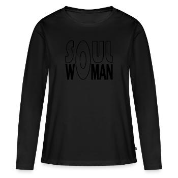 Soul Woman in black - T-shirt manches longues Premium bio Femme - noir - Devant - Julia (174cm)