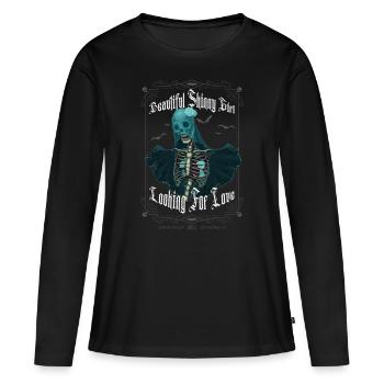 Beautiful Skinny Girl - Frauen Premium Bio Langarmshirt - Schwarz - Vorne - Julia (174cm)