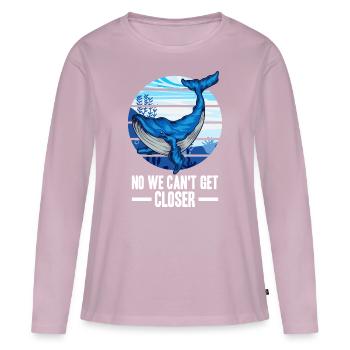 Wale beobachten - Frauen Premium Bio Langarmshirt - Altrosa - Vorne - Julia (174cm)