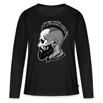 Cool garçon grossier - T-shirt manches longues Premium bio Femme - noir - Devant - Julia (174cm)