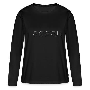 Coach - Women's Premium Organic Long Sleeve Shirt - black - Front - Julia (174cm)