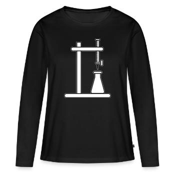 Chimiste chimiste chimiste assistant de laboratoire chimiste cadeau - T-shirt manches longues Premium bio Femme - noir - Devant - Julia (174cm)