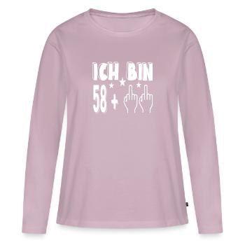 60th birthday 60 years - Women's Premium Organic Long Sleeve Shirt - dusky pink - Front - Julia (174cm)