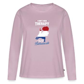 Netherlands Therapy Holland Holiday Love Gift - Women's Premium Organic Long Sleeve Shirt - dusky pink - Front - Julia (174cm)