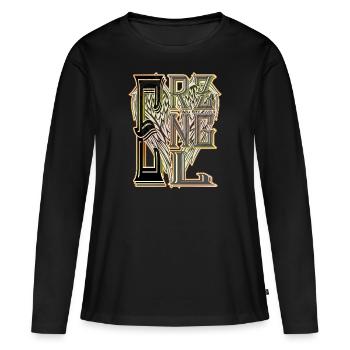 ARCHANGE - ailes - T-shirt manches longues Premium bio Femme - noir - Devant - Julia (174cm)