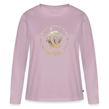 Donjons & Dragons / Dungeons & Dragons / Harpers - T-shirt manches longues Premium bio Femme - rose poudré - Devant - Julia (174cm)