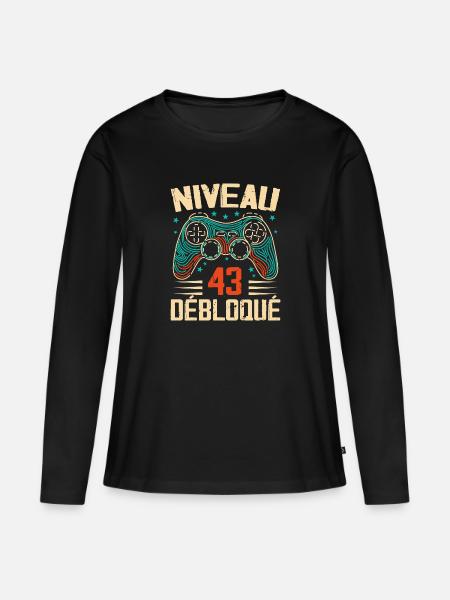 1981 43rd Anniversary Gifts, 43 Year Adventure - Women's Premium Organic Long Sleeve Shirt - black