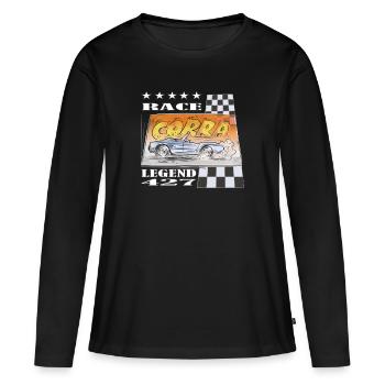 AC Cobra Comic Legend Gift - Women's Premium Organic Long Sleeve Shirt - black - Front - Julia (174cm)
