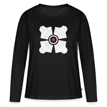 Drone hl2 - City Scanner - T-shirt manches longues Premium bio Femme - noir - Devant - Julia (174cm)