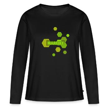 Camouflage Mareike - Women's Premium Organic Long Sleeve Shirt - black - Front - Julia (174cm)