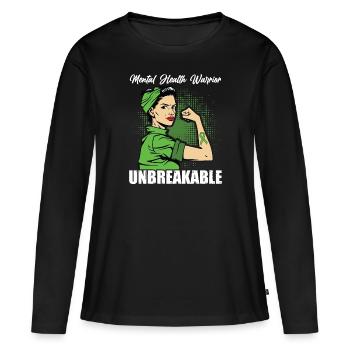 Selbstmord Depression - Frauen Premium Bio Langarmshirt - Schwarz - Vorne - Julia (174cm)
