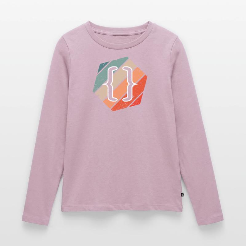 CSS Vintage Web Developer JavaScript et HTML 5 T-shirt manches longues Premium bio Femme