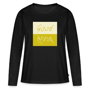 Bon - T-shirt manches longues Premium bio Femme - noir - Devant - Julia (174cm)