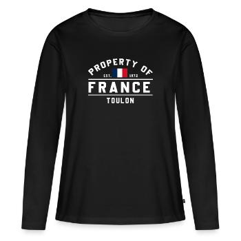 French Property Toulon - Women's Premium Organic Long Sleeve Shirt - black - Front - Julia (174cm)