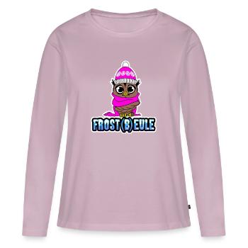 Frost(b)eule - Frierende Eule - Frauen Premium Bio Langarmshirt - Altrosa - Vorne - Julia (174cm)