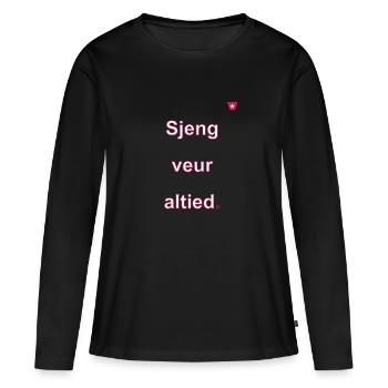 Sjeng veur altied w - T-shirt manches longues Premium bio Femme - noir - Devant - Julia (174cm)