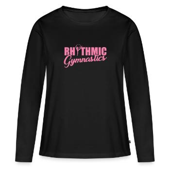 Gymnastique rythmique - T-shirt manches longues Premium bio Femme - noir - Devant - Julia (174cm)